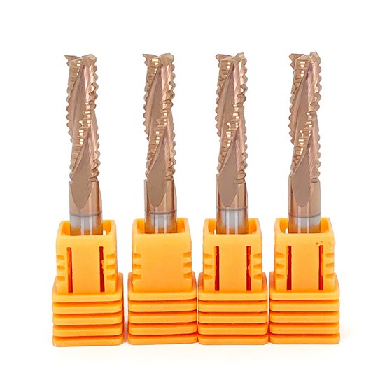 Solid Carbide Roughing Up Cut Coating End Mill For Wood